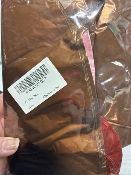 Condition photo showing New/Like New for Gingerbread Man & Bear Foil Party Balloons, Merry Christmas Balloons, Pink Christmas Balloons for New Year Eve Holiday Festival Birthday Party Decorations (Pink Bear)