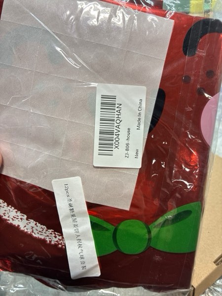Condition photo showing New/Like New for Gingerbread Man & Gingerbread House Foil Party Balloons, Merry Christmas Balloons, Christmas Balloons for New Year Eve Holiday Festival Birthday Party Decorations (Gingerbread House)