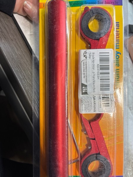 Condition photo showing New/Like New for Bicycle Handlebar Extender, Bike Handlebar Extension Frame, for Bicycle Accessories Speedometer Flashlight Lamp Phone Mount (Red)