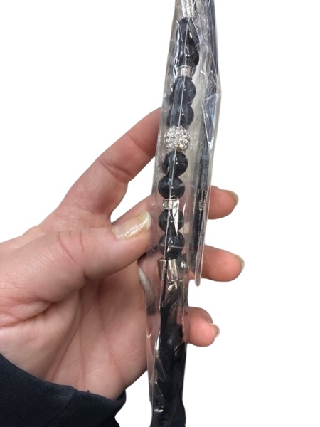Condition photo showing New/Like New for Black Pearl Dog Collars for Small Dogs,Bling Rhinestone Crystal Luxury Beaded Puppy Necklace Fancy Pretty Cute Diamond Jewel for XXS XS Small Medium Female Girls Kitten Pet Cat,XSmall