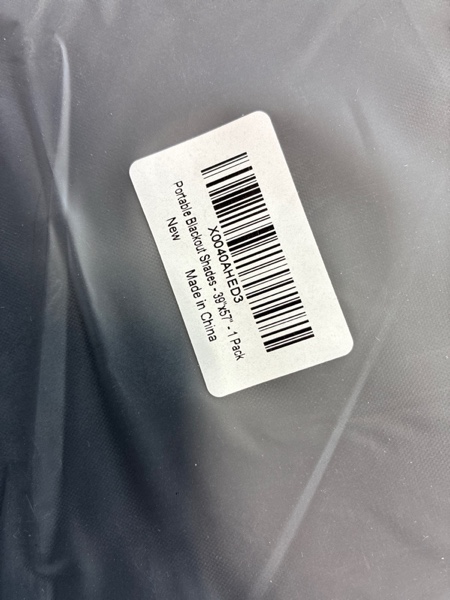 Condition photo showing New/Like New for Blackout Blinds Shade for Bedroom Window 39"x57"-100% Blackout Window Cover Paper Film Portable Travel Blackout Curtains Temporary Blind Screen Darkening Fabric for Baby Nursery No Drill Cut to Size