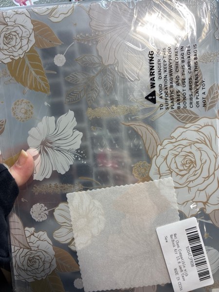 Condition photo showing New/Like New for May Chen for M4 MacBook Air 13.6 inch Case A3240 A3113 A2681 M3 M2 2025 2024 2023 2022 Release, Fold Kickstand Pattern Hard Shell Case for M4 Air 13.6" Laptop with Keyboard Cover, Rose Flower