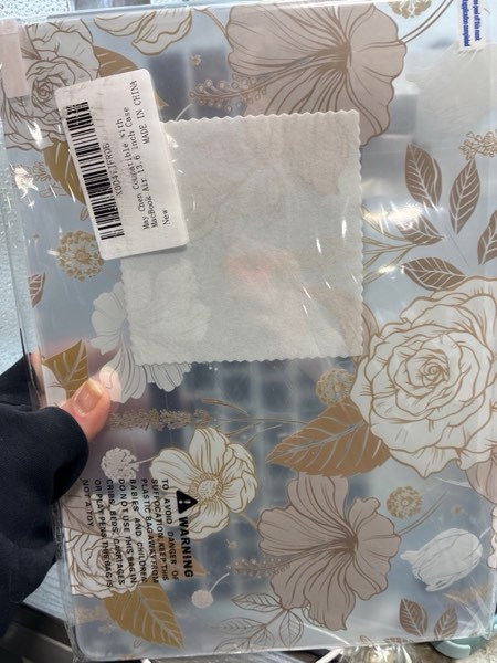 Condition photo showing New/Like New for May Chen for M4 MacBook Air 13.6 inch Case A3240 A3113 A2681 M3 M2 2025 2024 2023 2022 Release, Fold Kickstand Pattern Hard Shell Case for M4 Air 13.6" Laptop with Keyboard Cover, Rose Flower
