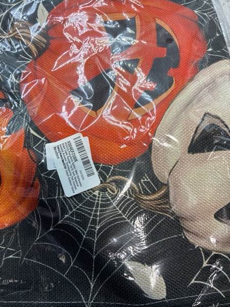 Condition photo showing New/Like New for Pumpkins Spider Web Halloween Black Table Runner 13x72 Inch Seasonal Harvest Autumn Thanksgiving Fall Kitchen Dining Table Decor for Indoor Outdoor Home Party Decoration ZQ52 Style A