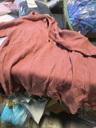 Condition photo showing New/Like New for (Size M) Womens Henley Shirts V Neck Long Sleeve Button Down Tops Warm Waffle Knit Tees Medium As Show