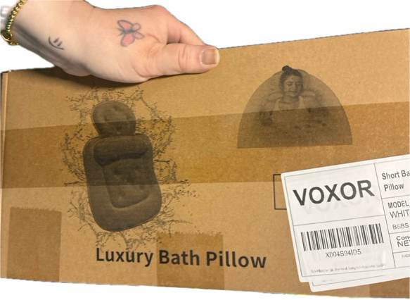 Condition photo showing New/Like New for Bath Pillow for Tub — Skin Friendly Bathtub Cushion for Head and Neck with Soft 5D Mesh Fabric and 54 Non-Slip Suction Cups — Relaxing Tub Shower Accessories Spa Gift (Standard)