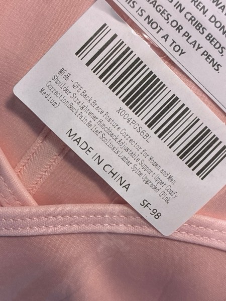 Condition photo showing New/Like New for Posture Corrector for Women and Men — Back Brace Shoulder Straightener Hunchback Adjustable Support, Upper Comfy Correction, Upgraded Lightweight Hump Pain Relief, Scoliosis Lumbar Spine (Pink, Medium)