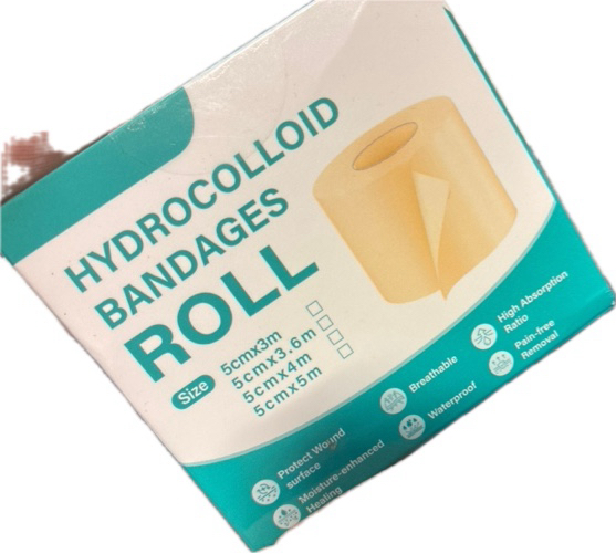 Condition photo showing New/Like New for Hydrocolloid Roll for Wound Care — Extra Large Cut-to-Size Medical-Grade Hydrocolloid Patch Bandages with Self-Adhesive — Ultra Absorbent or Burn, Blister, Acne Care, Sterile, & Waterproof (2” x 16.5 FT)