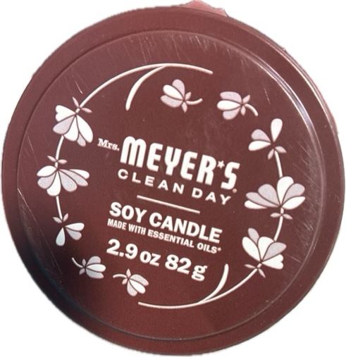 Condition photo showing New/Like New for MRS. MEYER'S CLEAN DAY Soy Tin Candle — 12-Hour Burn Time, Made with Soy Wax and Essential Oils, Lavender (2.9 Oz)