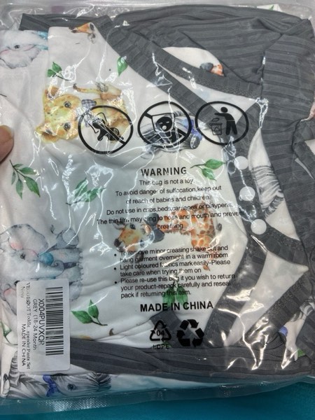 Condition photo showing New/Like New for Baby Boy Clothes Fall Winter Newborn Boy Outfits 0 3 6 9 12 18 24 Months Overalls Infant Baby Boys Clothes 18-24 Months Grey