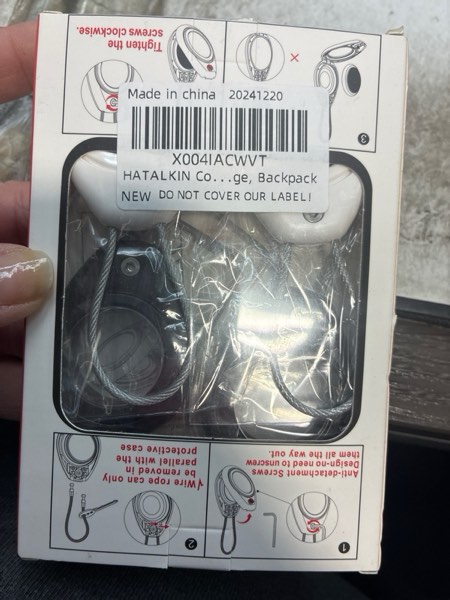 Condition photo showing New/Like New for HATALKIN for AirTag Holder for Apple AirTag (1st & 2nd Generation), 4 Pack AirTag Keychain Waterproo