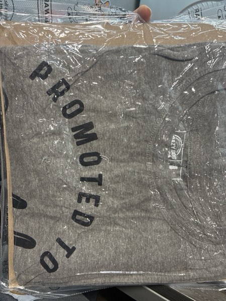 Condition photo showing New/Like New for (Large) Crazy Dog T-Shirts Mens Promoted to Daddy 2026 and 2025 T Shirt Fathers Day Tee for New Best Dad Ever Large Grey - 2024