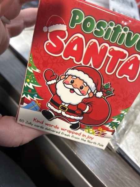 Condition photo showing New/Like New for 60 Positive Santa Cards Jar, Santa Gifts For Friends, Teens & Coworkers, Teen Girl Gifts Trendy Stuff, Christmas Stocking Stuffers For Coworkers, White Elephant Gift