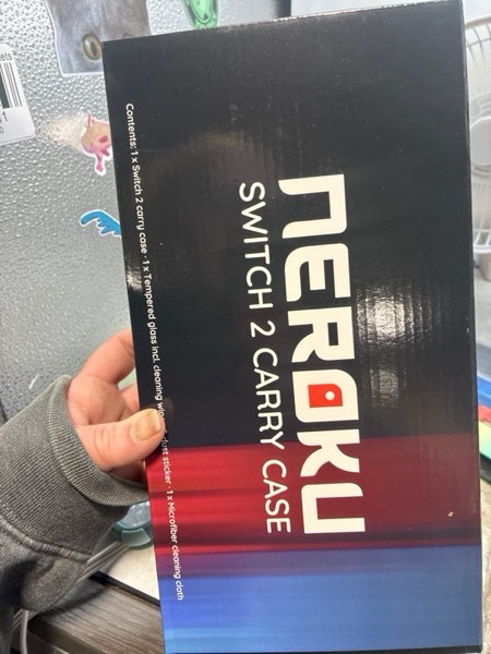 Condition photo showing New/Like New for Neroku Durable Travel Case for Nintendo Switch 2 [Model 2025] I Hard Shell Carrying Switch 2 Case with 12 Game Card Slots, Screen Protector I Black EVA Protective Cover