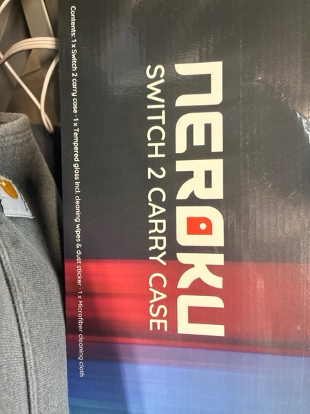 Condition photo showing New/Like New for Neroku Durable Travel Case for Nintendo Switch 2 [Model 2025] I Hard Shell Carrying Switch 2 Case with 12 Game Card Slots, Screen Protector I Black EVA Protective Cover