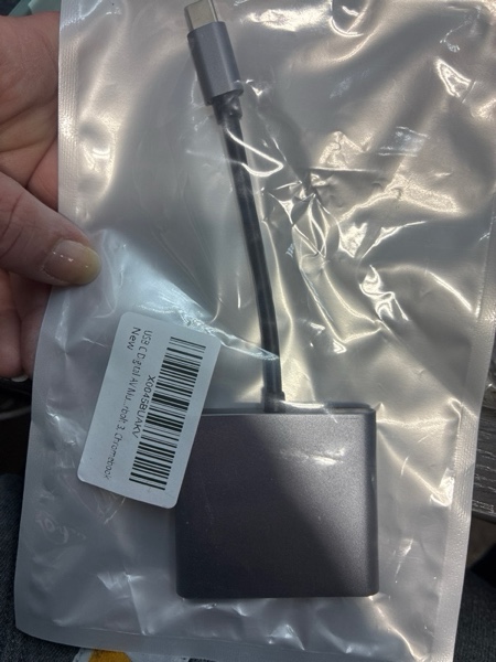 Condition photo showing New/Like New for USB C to HDMI Adapter for Mac, 3-in-1 USB C HDMI Adapter with 4K HDMI Output USB 3.0 Port & PD 100W Fast Charging Port for MacBook Pro, iPhone 15, Samsung Gaalaxy S24/S23, Dell XPS, etc