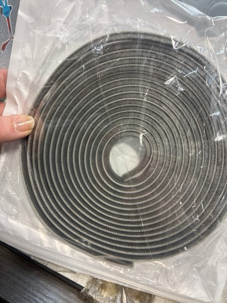Condition photo showing New/Like New for Window Weather Stripping Door Seal, 16.5FT Self-Adhesive Soundproofing Weather Strip for Exterior Door Frame Window Winter Insulation Noise Cancelling Window Inserts, 0.35in x 0.2in, Gray 16.5FT 0.35in x 0.2in