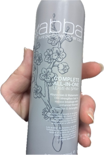 Condition photo showing New/Like New for ABBA by ABBA Pure & Natural Hair Care — COMPLETE ALL-IN-ONE LEAVE-IN SPRAY (8 OZ)