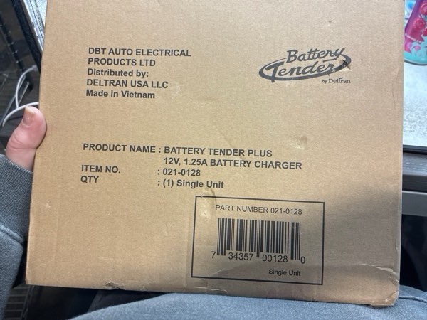 Condition photo showing New/Like New for Battery Tender Plus 12V Battery Charger and Maintainer: 1.25 AMP Powersport Battery Charger and Maintainer for Motorcycles  ATVs  UTVs - Smart 12 Volt Automatic Float Charger - 021-0128