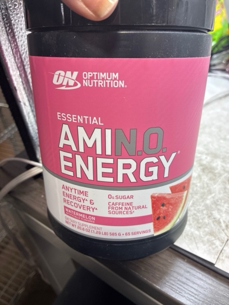 Condition photo showing New/Like New for Optimum Nutrition Essential Amino Energy with Green Tea and Green Coffee Extract, Flavor: Watermelon, 65 Servings 1.29 Pound (Pack of 1)