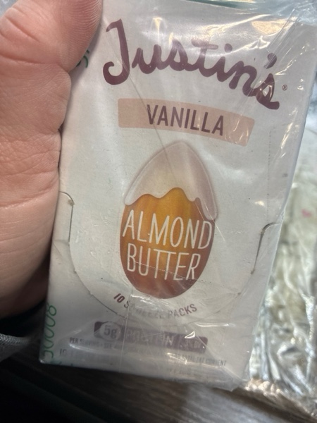 Condition photo showing New/Like New for JUSTIN'S Gluten-Free Vanilla Almond Butter 1.15 oz Squeeze Pack, (Pack of 10) Vanilla Almond Butter 1.15 Ounce (Pack of 10)