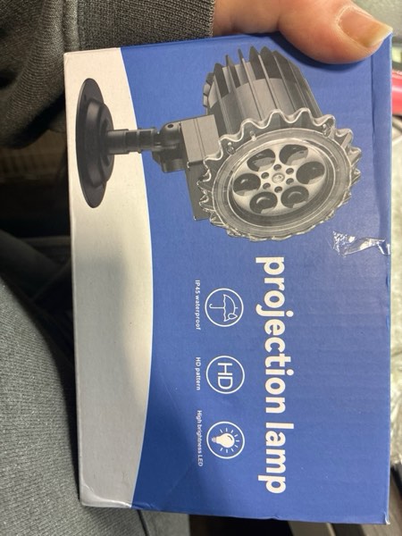 Condition photo showing New/Like New for Halloween Projector Light Outdoor, 3D Dynamic Skull Ghost Projector Decorations Lights, Waterproof Light for Halloween Party Yard Decor, Home Window Wall Decor (Plug in and Use Directly)