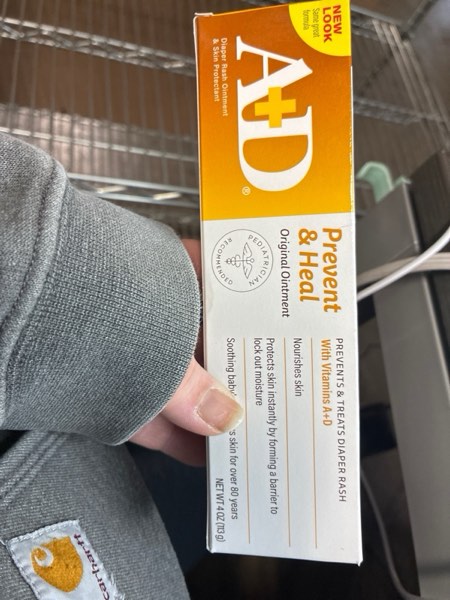 Condition photo showing New/Like New for A+D Original Diaper Rash Ointment Prevents & Treats Diaper Rash, Moisturizing Skin Protectant with Vitamins A & D, Healing Skin Ointment for Dry and Cracked Skin 4oz 4 Ounce (Pack of 1)