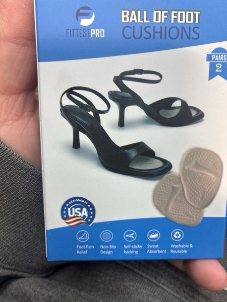 Condition photo showing New/Like New for Metatarsal Pads | Heel Inserts for Women | Ball of Foot Cushions (2 Pairs Foot Pads) All Day Pain Relief and Comfort One Size Fits Shoe Inserts for Women