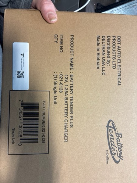 Condition photo showing New/Like New for Battery Tender Plus 12V Battery Charger and Maintainer: 1.25 AMP Powersport Battery Charger and Maintainer for Motorcycles  ATVs  UTVs - Smart 12 Volt Automatic Float Charger - 021-0128