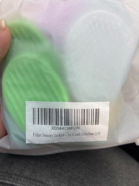 Condition photo showing New/Like New for Easter Basket Stuffers Silicone Worry Stone for Autism ADHD Teens Silent Calm Down