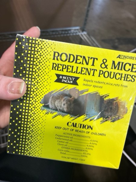 Condition photo showing New/Like New for Mouse Repellent Pouches,Peppermint Oil Powered, Indoor Outdoor & Car Use, Natural Rodent Deterrent for Home, RV, Garage | Safe for Pets & Kids,Advanced Botanical Formula for RV & Vehicle Protection