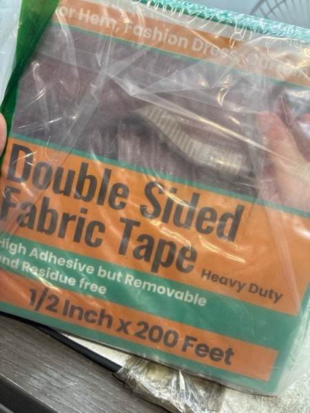 Condition photo showing New/Like New for Birllaid White No Sew Hemming Tape Double Sided,Sticky Strong Adhesive Cloth Leather Tape Press-on Tape, No Ironing, Gluing, Alterations and Hemming,Easy to Remove 1/2 Inch x 200 Feet