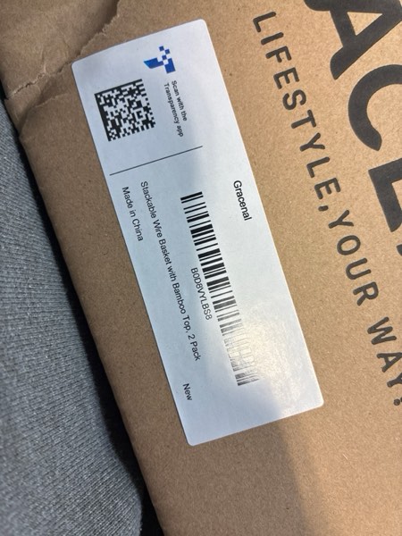 Condition photo showing New/Like New for 3 Tier Fruit Basket for Kitchen with Bamboo Cutting Board, 2 Set Pantry Kitchen Organizers and Storage, Stackable Wire Wall Basket, Onion Potato Vegetable Storage for Countertop Floor Cabinet Shelf