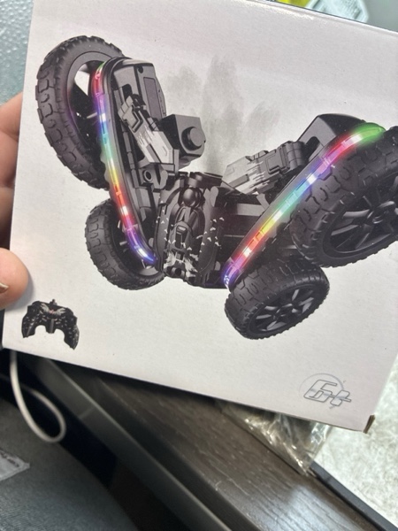 Condition photo showing New/Like New for 360°Rotating Remote Control Car, 4WD RC Cars with Cool Spray, 2.4Ghz Double Sided RC Stunt Truck for 6-13 Year Old Boy Toys Birthday Gift Black