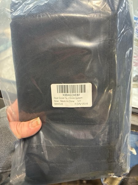 Condition photo showing New/Like New for Soda Machine Dust Cover for Ninja Thirsti Drink System, Cover Bag with Storage Pockets Compatible with Ninja Thirsty, Flavored Water Drops(Bag Only), Black