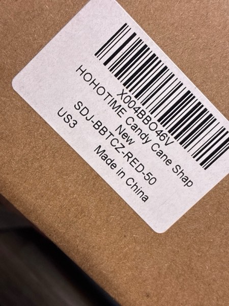 Condition photo showing New/Like New for HOHOTIME 30Pcs Candy Cane Christmas Decorations, Red White Straight Christmas Tree Picks Ornaments, Candy Cane Christmas Tree Decorations for Vase Garland Wreath DIY Craft Xmas Tree Topper Home Decor Red and White 30