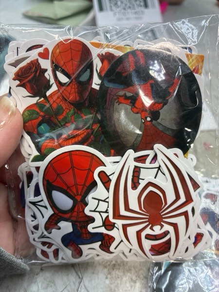 Condition photo showing New/Like New for ?100 PCS Spiderman Stickers for Kids & Teens – Waterproof Superhero Vinyl Decals for Laptop, Water Bottles, Skateboard, Phone – Cool Superhero Stickers Gift Pack