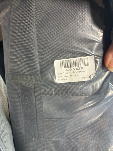 Condition photo showing New/Like New for Soda Machine Dust Cover for Ninja Thirsti Drink System, Cover Bag with Storage Pockets Compatible with Ninja Thirsty, Flavored Water Drops(Bag Only), Black