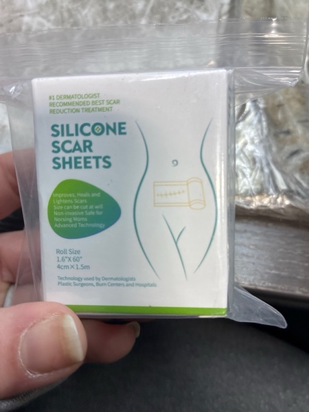 Condition photo showing New/Like New for Medical Grade Silicone Scar Sheets & Tape (1.6”X59” Roll-1.5M), Reusable Water-Resistant Scar Removal Strips for Surgical, C-Section, Tummy Tuck, Keloid, Burn Scars - Keloid Bump Removal