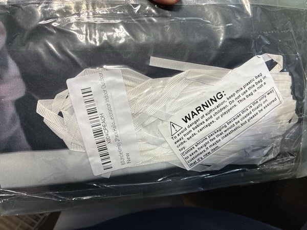 Condition photo showing New/Like New for 80UncleKimby 2Packs Halloween Window Decorations Curtain Outdoor Indoor Scary Ghost Door Cover Wall Outside Decor style2