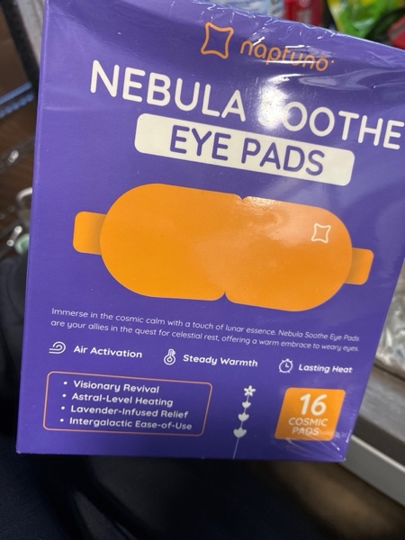 Condition photo showing New/Like New for Naptuno 16 Packs Steam Eye Mask for Dry Eyes, Self Heating Eye Mask Disposable, Self Heating Eye Compress Disposable Eye Masks, Puffiness, Travel, Relaxing Spa Gifts + 12 Arooma Stickers (Lavender)