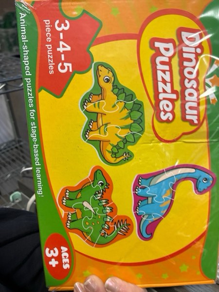 Condition photo showing New/Like New for Dinosaur Puzzles, Small, Blue