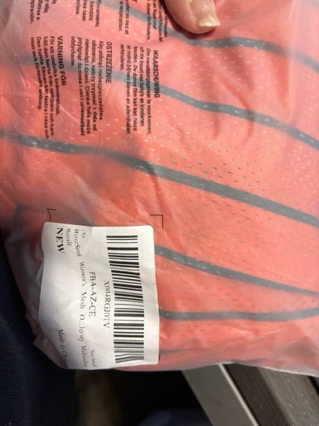 Condition photo showing New/Like New for RoseSeek Women's Mesh Oversized Jersey Shirts Y2K Number Striped Half Sleeve Basketball Football Jer