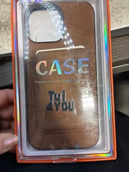 Condition photo showing New/Like New for for iPhone 16 Pro Max Case Leather. for iPhone 16 Pro Max case with Card Holder Elegant-Looking, Soft-Touch Leather case and Wallet. Compatible with iPhone16 Pro Max (6.9") only. Black