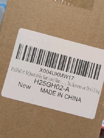Condition photo showing New/Like New for Garland Hanger for Door Frame | Adjustable 18.9"-30.8" | Heavy-Duty | No Screws, Drilling, or Glue | Perfect for Christmas & Halloween Wreaths, Lights & Decorations | Damage-Free Installation