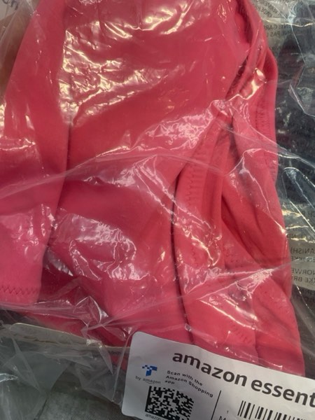 Condition photo showing New/Like New for (US-Large) Amazon Essentials Womens Classic Bikini Swimsuit Bottom Large Hot Pink