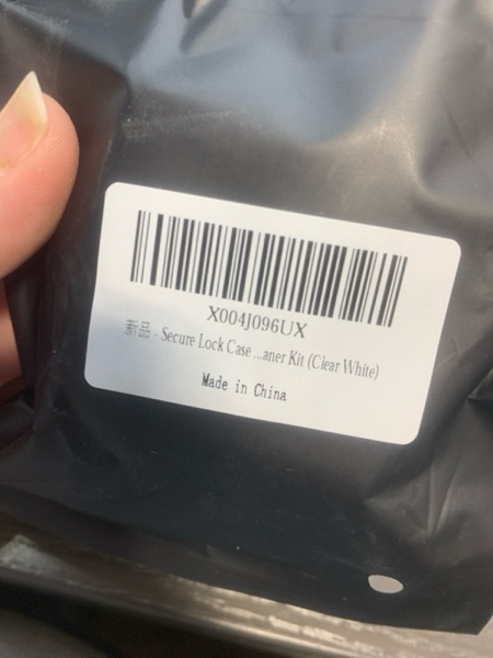 Condition photo showing New/Like New for for AirPods 4 Case with Phone Stand & Secure Lock| Auto-Open Clear Cover Compatible with Apple AirPods 4th Gen 2024 (ANC/Non-ANC), with Cleaning Kit and Anti-Lost Keychain, Shockproof, Anti-Scratch Clear White