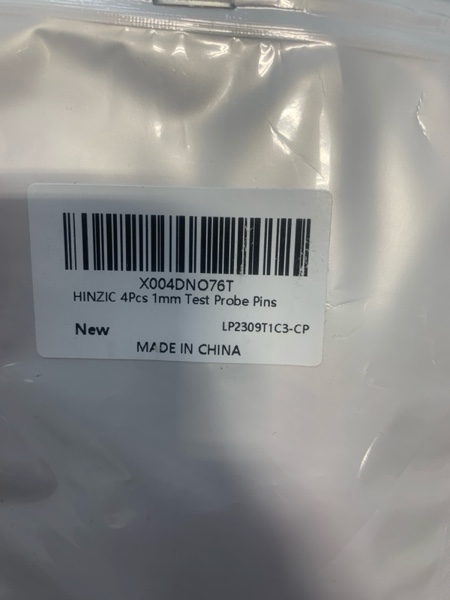 Condition photo showing New/Like New for HINZIC 4 PCS Flexible Back Probe Pins, Bendable PVC Multimeter Needle Probes with 4mm Banana Socket Plug, Wire Piercing Probe for Car Test Black Red B Style, 4pcs