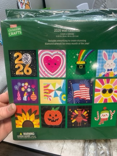 Condition photo showing New/Like New for 2026 wall calendar diamond painting kit?diy diamond art calendar 2026?12-Month Flip Wall Planner & To-Do List, Handmade Calendar Making Set, Office Home Decoration