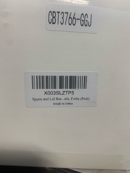 Condition photo showing New/Like New for Spoon and Lid Rest - 2 Packs Spoon Rest with Lid Holder, Neat & Drip-Free Spoon Rest for Countertop Stove Top, Heat-Resistant Utensil Rest for Spoons, Pot Lids, Spatulas, Utensils, Forks (Pink)